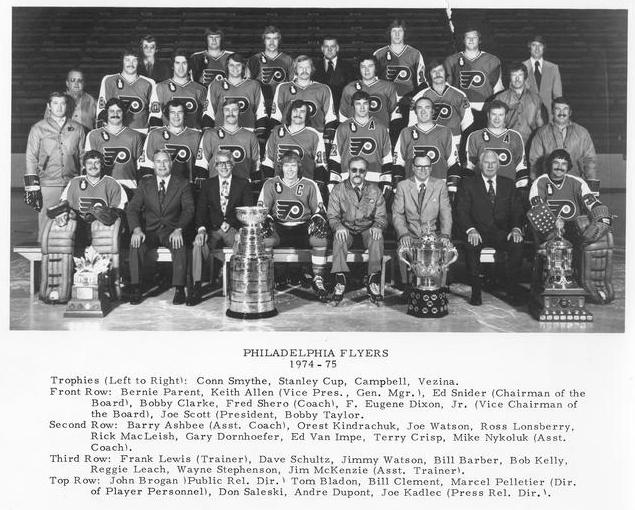 Philadelphia Flyers Team Signed 1974-75 Stanley Cup Champions
